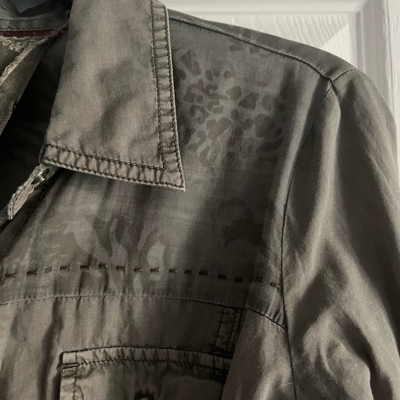 Guess Jeans Cargo Mini Dress in Olive Green - Picture 3 of 8